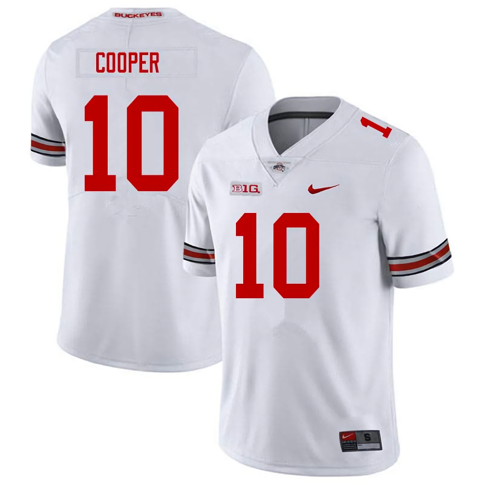 Mookie Cooper Ohio State Buckeyes Men's NCAA #10 Nike White College Stitched Football Jersey NOJ3756ZA